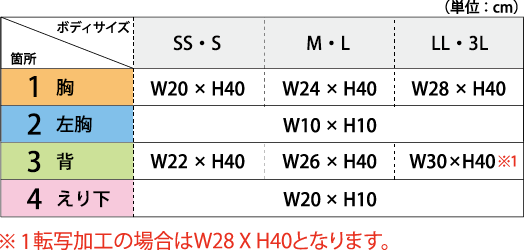 AINプリント可能サイズ